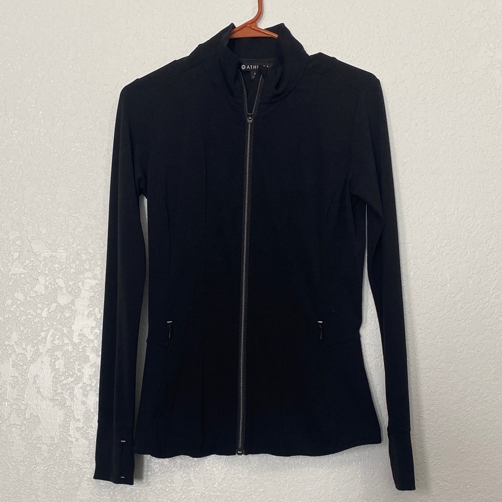 Athleta Women's Sleek Black Zip-Up Jacket